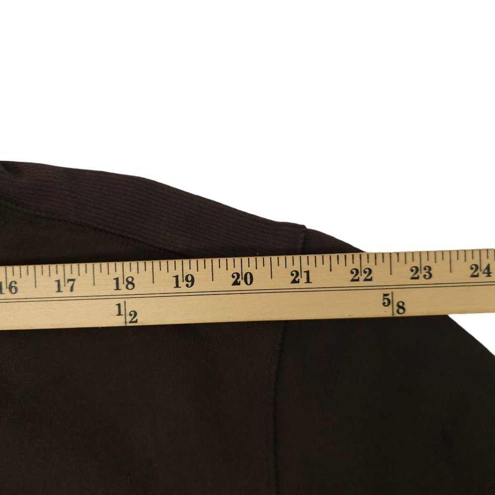 Izod Quarter Zip Sueded Fleece Pullover Sweater Sweatshirt Mens XL Brown NEW - Picture 4 of 15